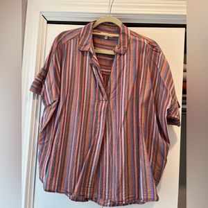 MADEWELL rainbow popover top XL